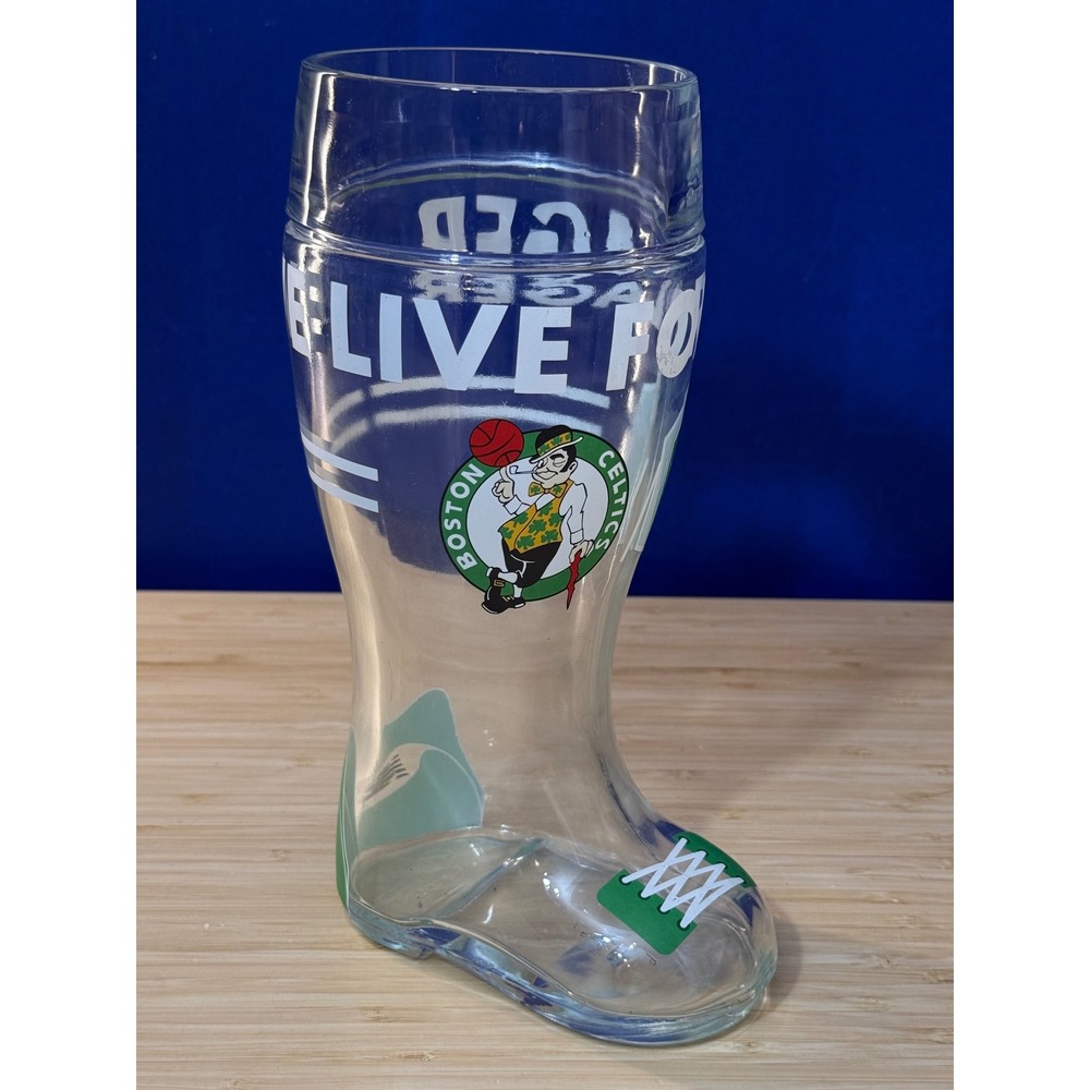 Boston Celtics Jacks Abby Beer Boot Glass New Balance Das Boot Barware 7.5in